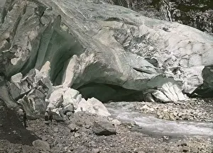 Glaciers: Tyrol: A stream under a glacier