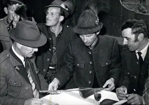 Nicest: Tyrolean hunters measuring Gamsbart, Austria