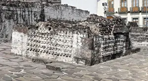 Hueyi: Tzompantli altar, Templo Mayor, Mexico City, Mexico