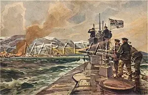 Bombards: U-BOAT BOMBARDS COAST