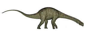Ribeiroi: Uberabatitan dinosaur isolated on white background