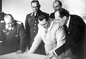 Bodenschatz: Udet, Bodenschatz, Goering with Willy Messerschmitt