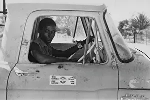 Kaokoland: UDF supporter in Sesfontein, Kaokoland, prior to the