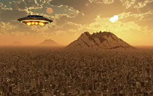 Colonization: A UFO returning to its distant alien homeworld