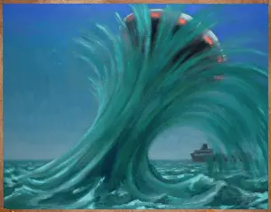 Michael Buhler Collection: UFO RISING FROM SEA
