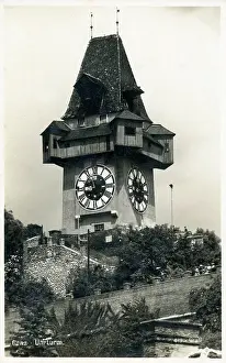 Schlossberg: The Uhrturm, Schlossberg, Graz, Austria
