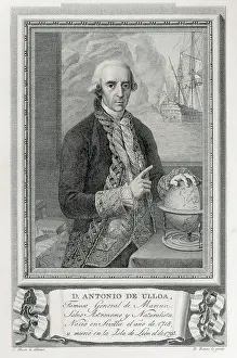 Ulloa: ULLOA, Antonio de (1716-1795). Engraving