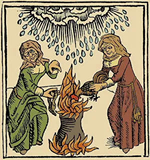 Satan: Ulrich Molitor, De Lamiis et Pythonicis Mulieribus, 1489