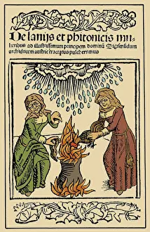 Satan: Ulrich Molitor, De Lamiis et Pythonicis Mulieribus, 1489