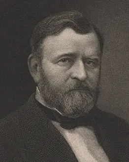 Lcgr1901: Ulysses S. Grant, in detail of engraving by