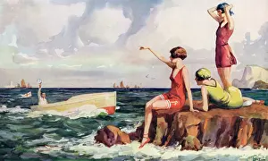 Sunbathe: Ulysses and the Sirens by Wilmot Lunt