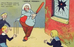 Smashes: Uncle Podger playing cricket