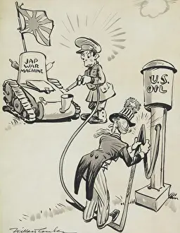 Wetmore: Uncle Sam blocking the flow of an oil pump ?