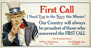 Flagg: Uncle Sam, First Call US Navy recruiting ?
