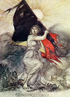 Tattered: Unconquerable by Arthur Rackham - Defiant Belgium