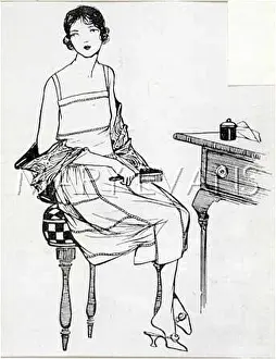 Flounced: UNDER-SLIP 1922