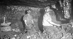 Undercutting coal, Baldwin's Level, Pontypool, South Wales