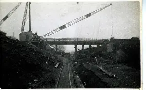 Walthamstow: Underground Railway Construction, Leytonstone, London