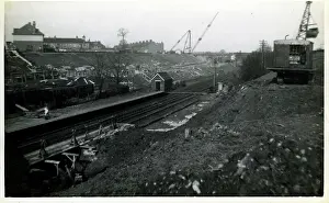 Walthamstow: Underground Railway Construction, Leytonstone, London