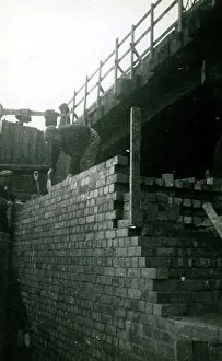 Walthamstow: Underground Railway Construction, Leytonstone, London