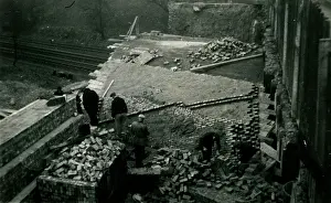 Walthamstow: Underground Railway Construction, Leytonstone, London