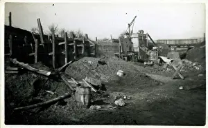 Walthamstow: Underground Railway Construction, Leytonstone, London