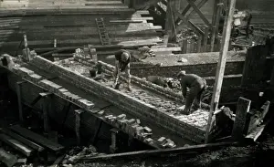 Walthamstow: Underground Railway Construction, Leytonstone, London