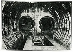 Tunnels: Underground railway station under construction