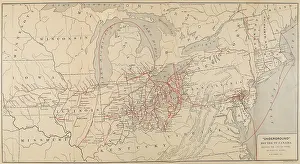 Lcgr1807: Underground routes to Canada, showing the