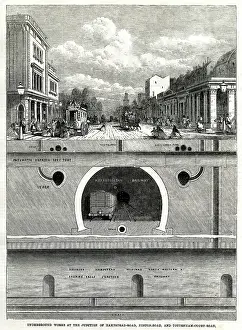 Extent: Underground works at junction of Hampstead Road 1864