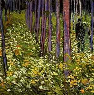 Undergrowth: Undergrowth with Two Figures, by Van Gogh