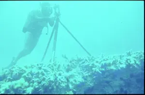Theodolite: Underwater theodolite off the coast of Malta