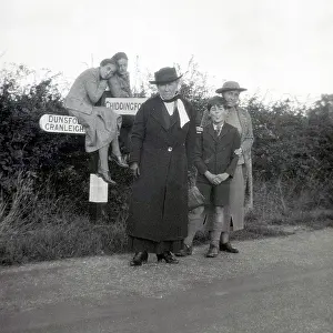 Undesirables at the Chiddingfold/Dunsfold T-junction