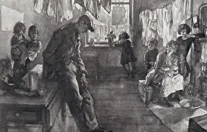 Deprived: Unemployed man at home, Britain