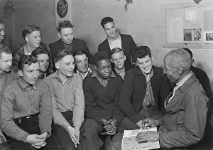Consistent: Unemployed men attending a meeting of the Workers