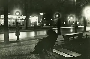 Enough: Unemployed people on a park bench, 1929