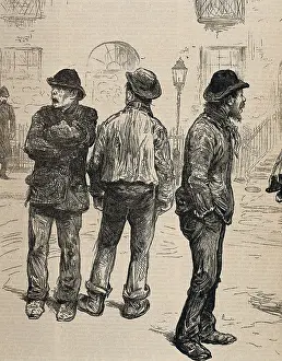 Moan: Unemployed workers demonstrate along London streets