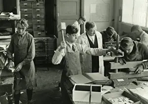 Engaged: Unemployed young people in a bookbinder workshop in Berlin