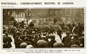 Unemployment rioting in Whithall
