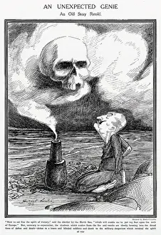 Spectre: An Unexpected Genie - WW1 cartoon featuring Kaiser