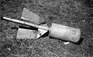 Unexploded: Unexploded Russian mortar shell, 1917