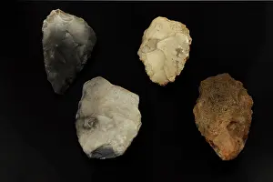 Lithic: Unfinished hand axes. Neolithic