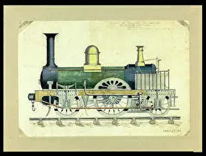 Decr: Unidentified locomotive no 11257, side elevation