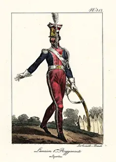 Lorenzo Bianchi: Uniform of the 1st Polish Light Cavalry Lancers