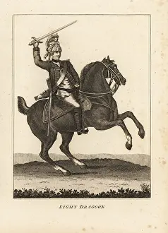 Respecting: Uniform of Light Dragoon cavalry, with sword