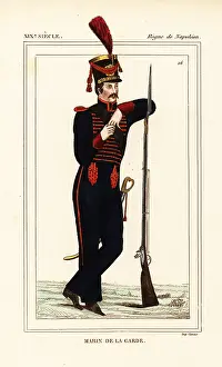 Historiques: Uniform of a Marine of the Guard, Marin de