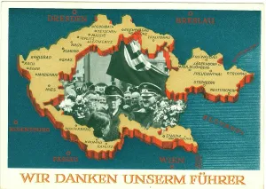 Putty: A uniformed Hitler superimposed onto a map of Germany