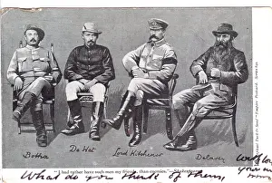 Quotes: Four uniformed seated personalities of the Boer War