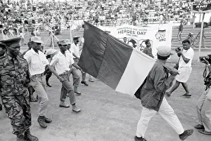 Saps: Uniformed soldiers and members of the SAP with