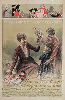 Unwrapping: Union amicale d'Alsace Lorraine. Femmes francaises! Hatez-vo